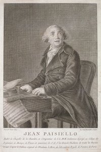Porträt von Giovanni Paisiello (1782-1840) graviert von Vincent Aloja von Italian School
