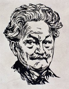 Porträt von Leos Janacek, Illustration aus seiner Autobiografie 