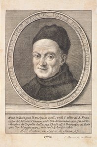 Porträt von Padre Giovanni Battista Martini (1706-84) graviert von Faucci, 1776 von Italian School