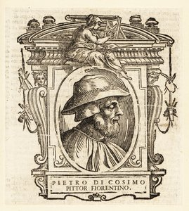 Porträt von Piero di Cosimo, auch bekannt als Piero di Lorenzo, italienischer Maler der Renaissance aus Florenz