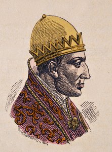 Porträt von Gegenpapst Felix II von Italian School