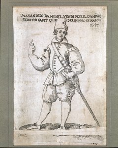 Porträt des neapolitanischen Fischers und Revolutionärs Masaniello (1623-1647)