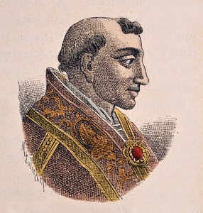 Porträt von Papst Adrian III. (884-885) von Italian School