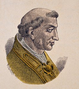 Porträt von Papst Benedikt III. (855-858)