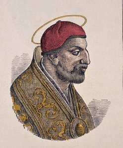 Porträt von Papst Benedikt II