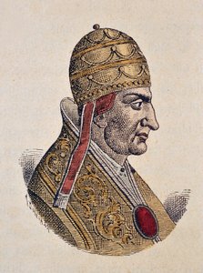 Porträt von Papst Benedikt IX. (1032-1044) von Italian School