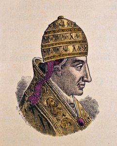 Porträt von Papst Benedikt VII. (974-983) von Italian School
