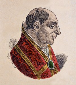 Porträt von Papst Benedikt V. (964) von Italian School