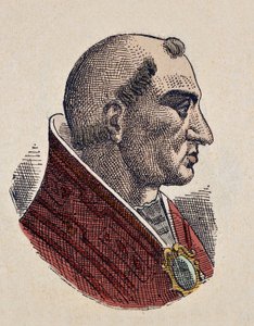 Porträt von Papst Bonifatius II. (530-532) von Italian School
