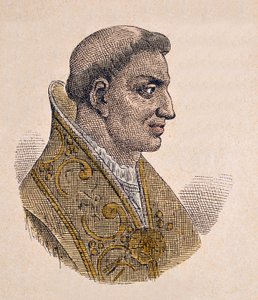 Porträt von Papst Stephan II (752-757) von Italian School