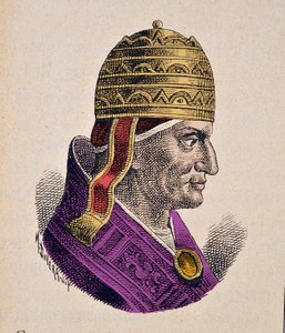 Porträt von Papst Gregor IX (1227-1241) von Italian School