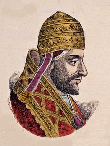 Porträt von Papst Gregor V (996-999) von Italian School