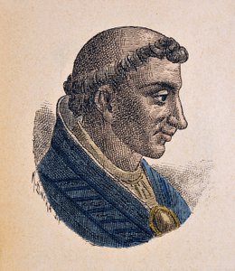 Porträt von Papst Leo V. (903) von Italian School