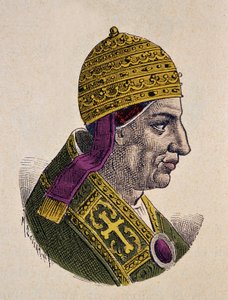 Porträt von Papst Nikolaus I. der Große (858-867) von Italian School