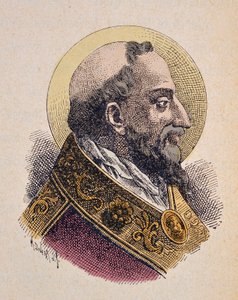 Porträt von Papst Clemens I. (88-97) von Italian School