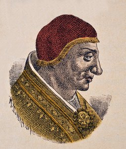 Porträt von Papst Sergius II