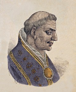 Porträt von Papst Sisinnius (708) von Italian School