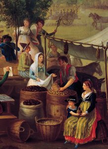 Kartoffel- und Maroniverkäufer, Italien von Italian School