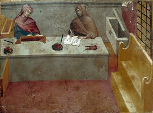 Darstellung eines Kämmerers, Assistent eines Kopisten (1388) von Italian School