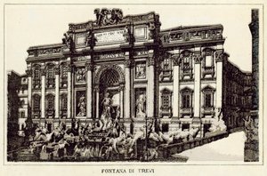 Rom: Trevi-Brunnen von Italian School