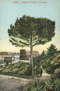 Rom, Italien, Amphitheater und Kolosseum von Italian School