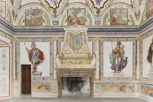 Zimmer des Jupiter und Merkur: Mars und Minerva von Italian School