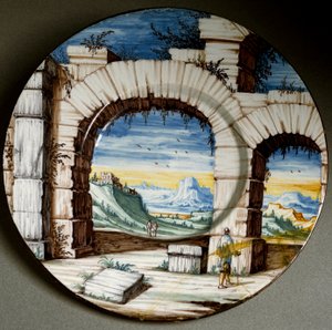 Ruine und Landschaft