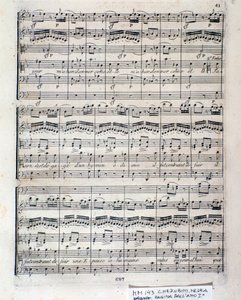 Notenblatt von Medea (Akt 1), Oper von Luigi Cherubini von Italian School