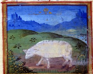 Zeichen des Widders. Italienisches Horoskop, Mitte des 15. Jahrhunderts von Italian School