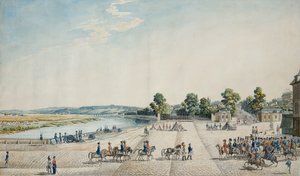 Unterzeichnung der Kapitulation von Paris im Château de Saint-Cloud, 3. Juli 1815 von Italian School