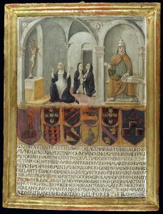 Die heilige Katharina von Siena (1347-80) empfängt die Stigmata