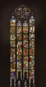 Geschichten der Heiligen Katharina von Alexandria (Buntglas)