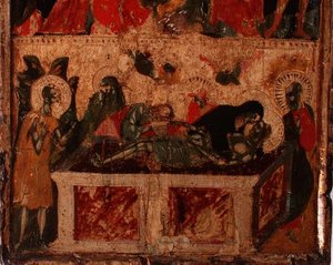 Die Kreuzabnahme Christi (untere Hälfte) von Italian School