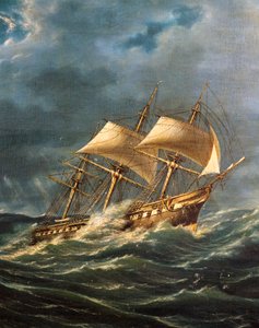 Das Dampfschiff Princie Umberto mit Schraubenpropeller, Stapellauf am 22. August von Italian School