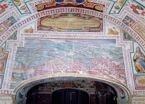 Die Straßen von Rom, während der Herrschaft von Papst Sixtus V. von Italian School