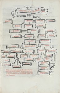 Der Baum der Proportionen, aus Summa de Arithmetica gedruckt von Paganino di Padanini, Toscalano, 1523 von Italian School
