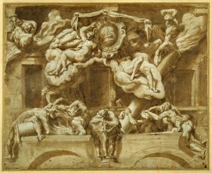 Die Fassade von Casa Orsi, nach Lelio Orsi
