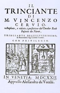 Titelseite eines italienischen Kochbuchs, veröffentlicht in Venedig, 1622 von Italian School