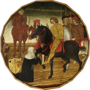 Trajan und die Witwe von Italian School
