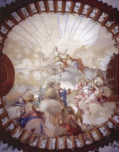 Triumph der Kaiserin Maria Theresia von Österreich (1717-80) (Deckenmalerei)