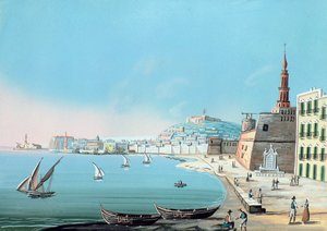 Blick auf Neapel vom Carmine, um 1845