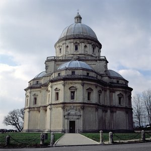 Ansicht von Santa Maria della Consolazione, entworfen von Cola da Caprarola und vollendet von Ambrosio Barocci und Francesco da Vita, gebaut 1508-24