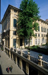 Ansicht des Palazzo Bianco (oder Palazzo Luca Grimaldi) erbaut 1530 und 1540 in Genua, Italien von Italian School