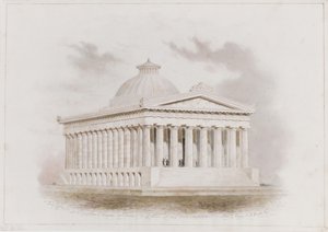 U.S. Zollhaus, New York Perspektive, 1834