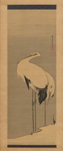 Zwei Kraniche, 1795 von Ito Jakuchu