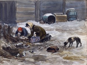 Hungrige Jahre in Petrograd (nach der Natur gezeichnet)