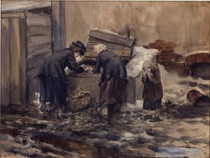 Hungerjahre in Petrograd von Vladimirov, Ivan Alexeyevich (1869-1947)