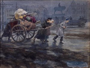 Überreste eines wohlhabenden Hauses von Vladimirov, Ivan Alexeyevich (1869-1947)