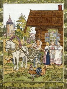 Vater geht zum Jahrmarkt