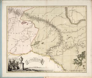 Karte des Flusses Irtysch von der Festung Omsk nach Tobolsk, 1780 von Ivan Ivanovich Islenyev